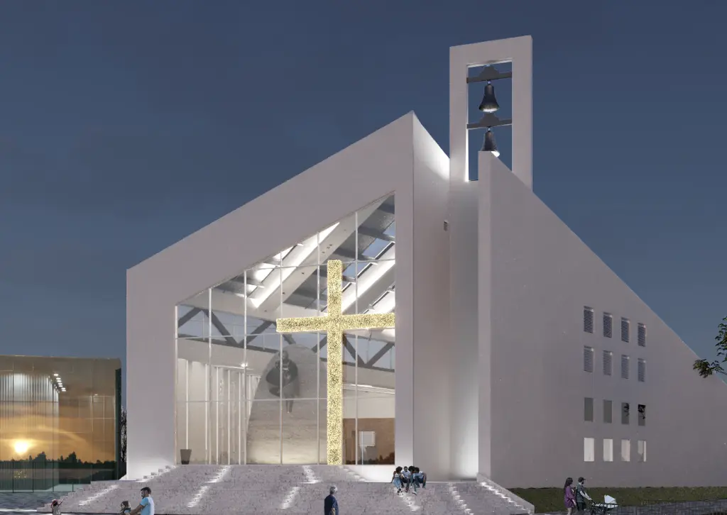 MV exterior fachada iglesia el malecon barranquilla